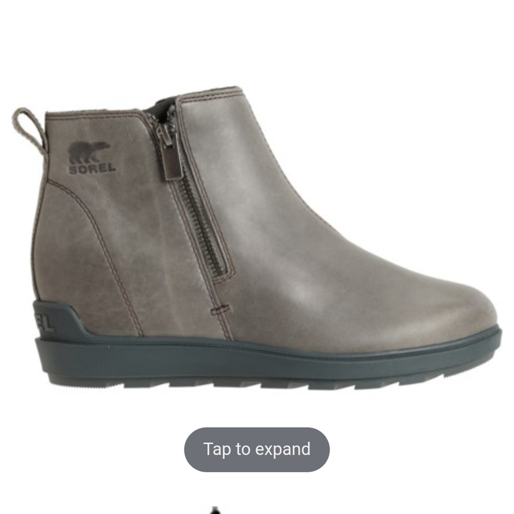 Sorel Evie II Zip waterproof boots in Quarry - Picture 2 of 4